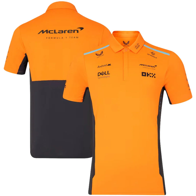 Camiseta McLaren Polo Laranja- 2024