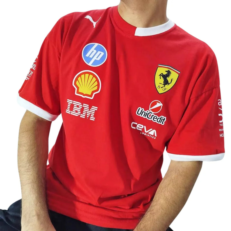 Lançamento Camisa Ferrari Gola Mista -  2025