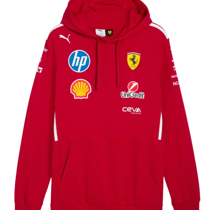 Lançamento Moletom com Capuz Scuderia Ferrari - 2025