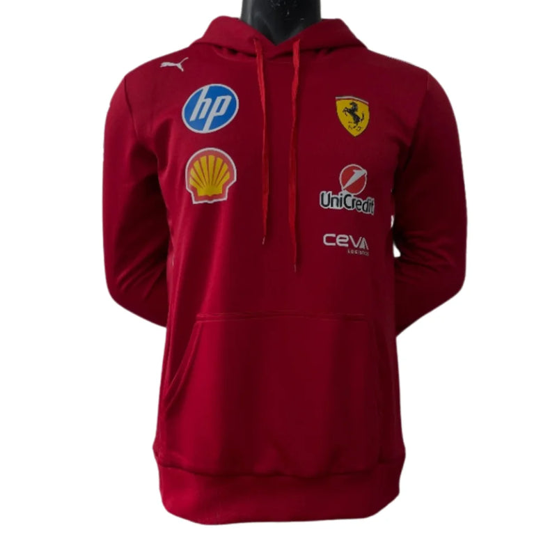 Lançamento Moletom com Capuz Scuderia Ferrari - 2025