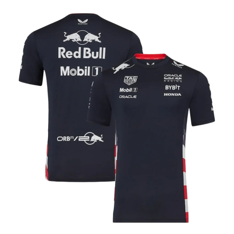 Camiseta Funcional Red Bull Racing - Edição Especial EUA 2024