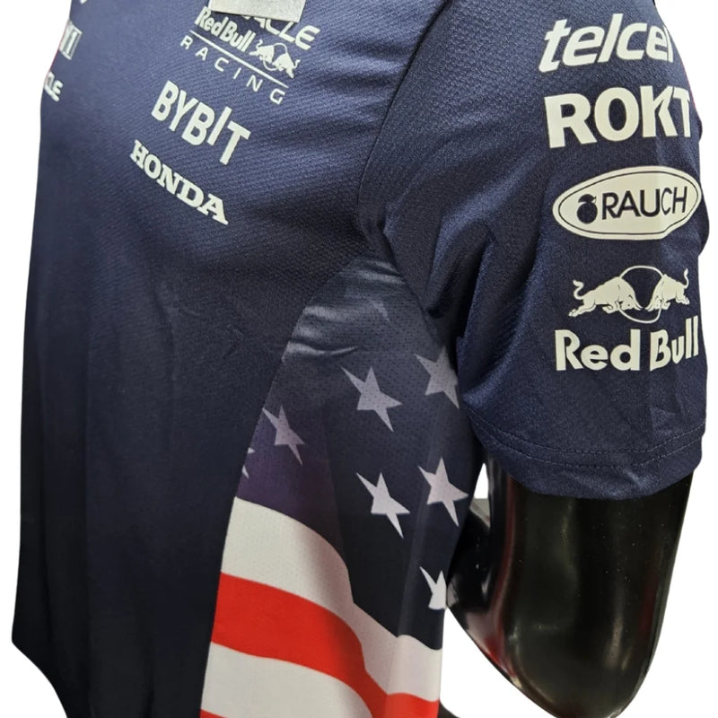 Camiseta Funcional Red Bull Racing - Edição Especial EUA 2024