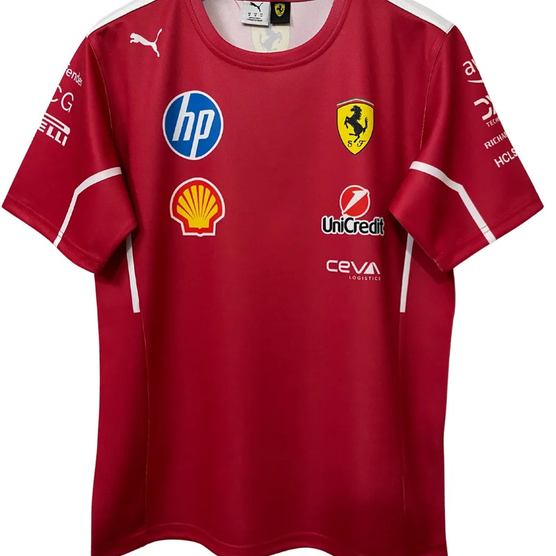 Lançamento Camisa Ferrari Gola Vermelha -  2025