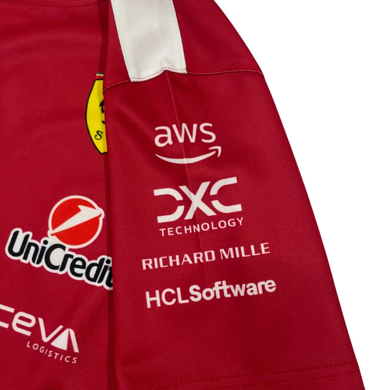 Lançamento Camisa Ferrari Gola Vermelha -  2025