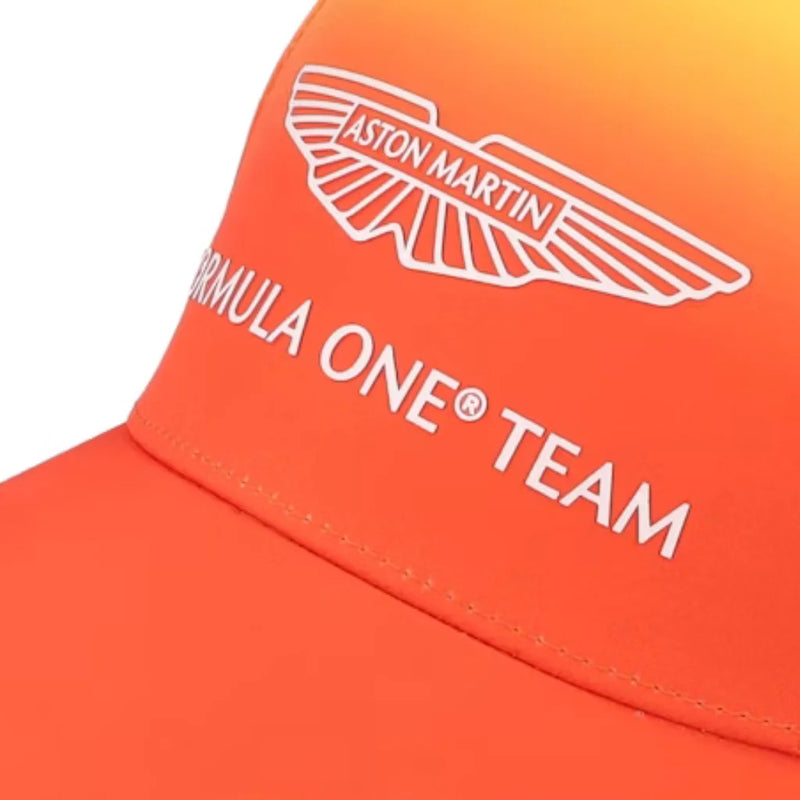 Boné Aston Martin Alonso Edição Especial Barcelona 2024 - Laranja