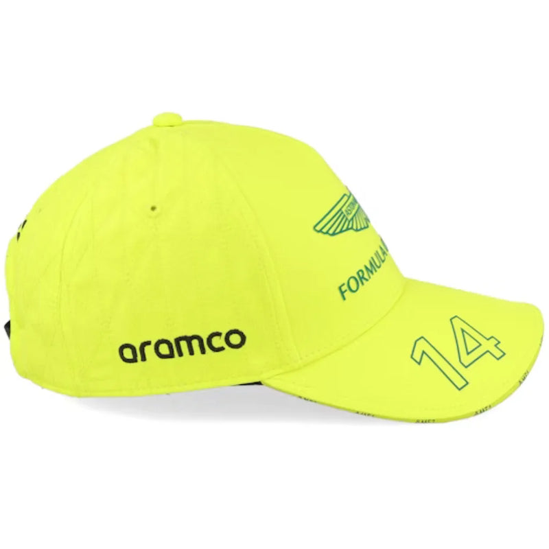 Boné Aston Martin Alonso 2024 - Verde-limão
