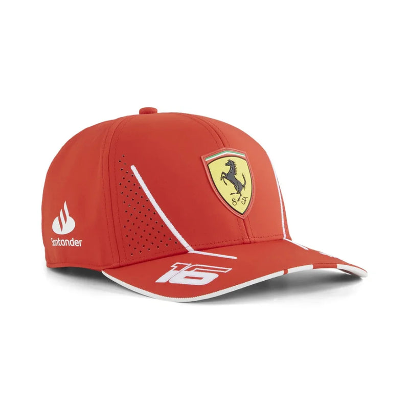 Boné Scuderia Ferrari Pilotos 2024 - Vermelho Queimado