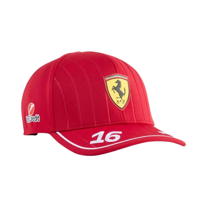 Boné Scuderia Ferrari Pilotos 2025 - Cereja Escuro
