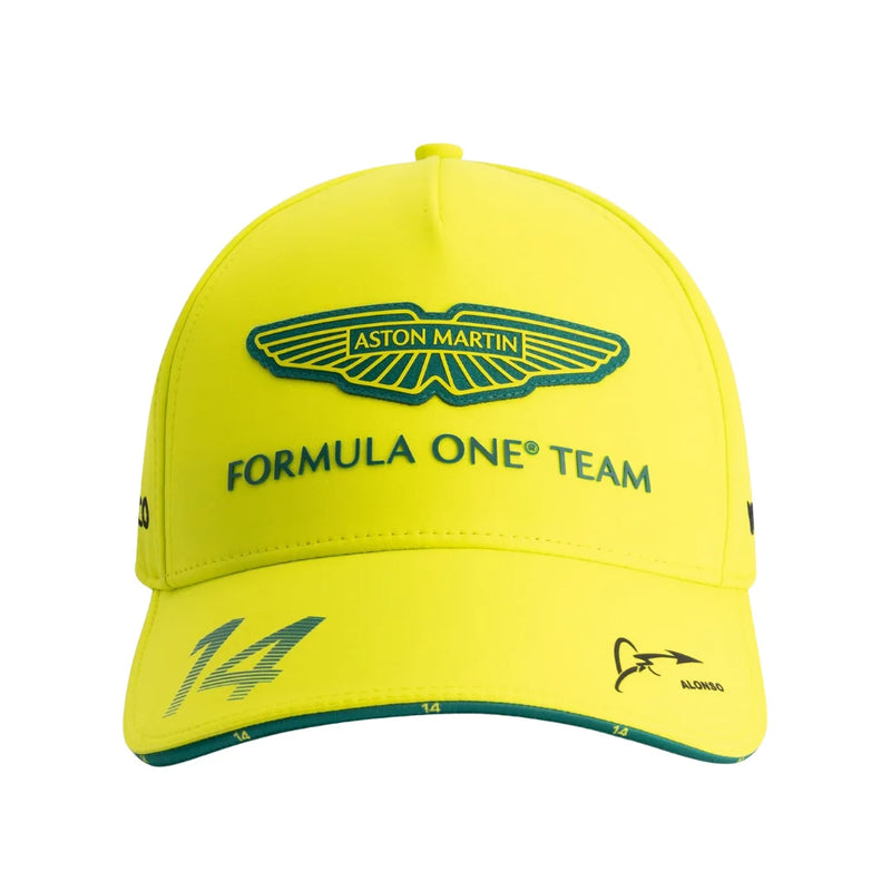 Boné Aston Martin Alonso 2025 - Verde-limão