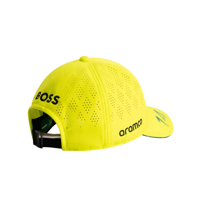 Boné Aston Martin Alonso 2025 - Verde-limão