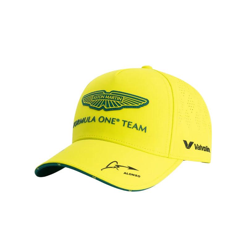Boné Aston Martin Alonso 2025 - Verde-limão
