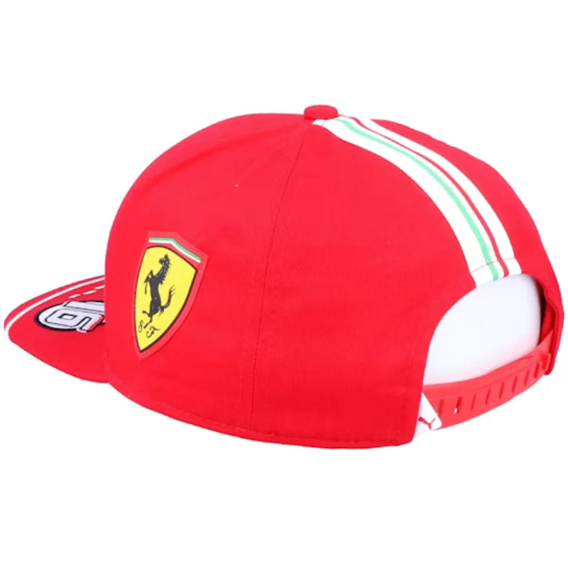 Boné Scuderia Ferrari Leclerc Snapback - Vermelho