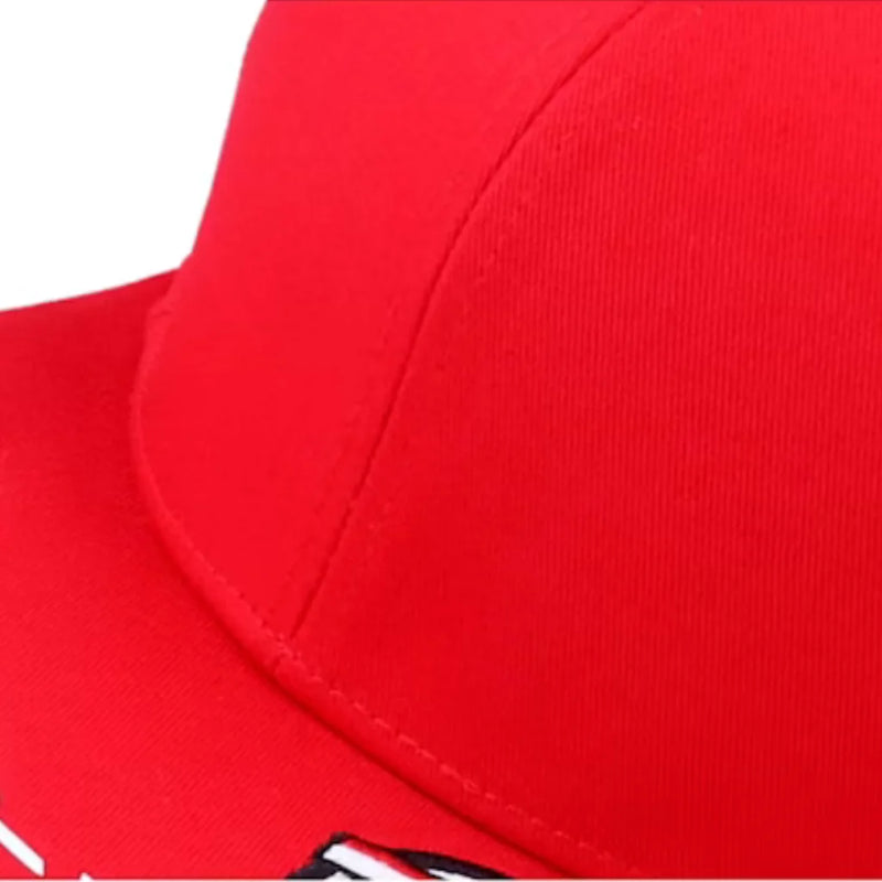 Boné Scuderia Ferrari Leclerc Snapback - Vermelho