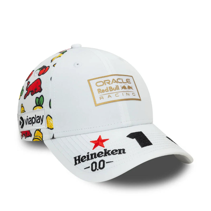Boné Red Bull Racing Pilotos Edição Especial Las Vegas 2024 - Branco