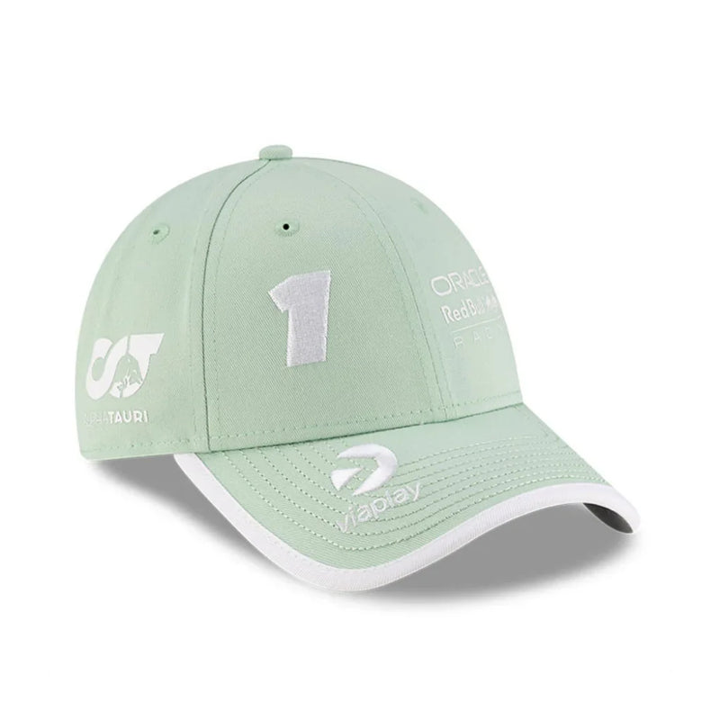 Boné Red Bull Racing Verstappen Edição Especial Miami 2025 - Verde Pastel