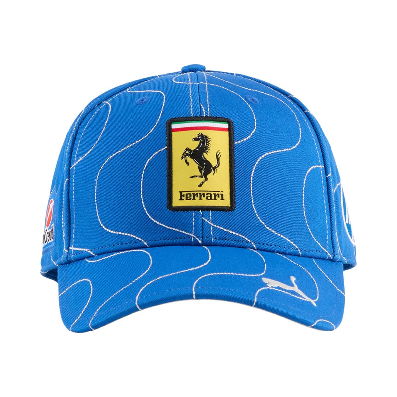 Boné Scuderia Ferrari Edição Especial Monza 2025 - Azul