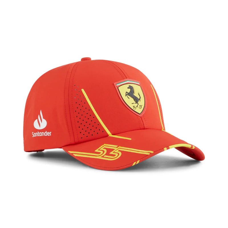 Boné Scuderia Ferrari Pilotos 2024 - Vermelho Queimado