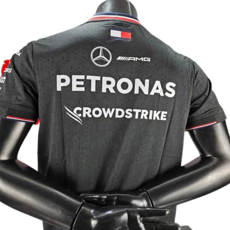 Camiseta Preta Mercedes - 2024