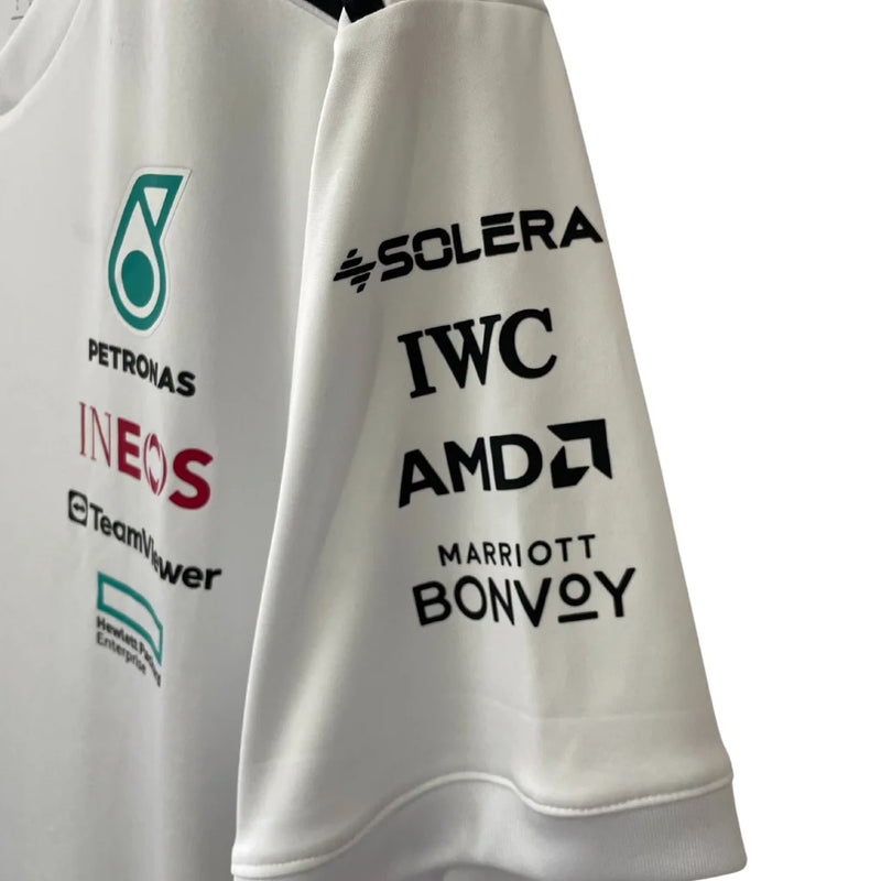 Lançamento Camiseta Driver Branca Mercedes - 2025