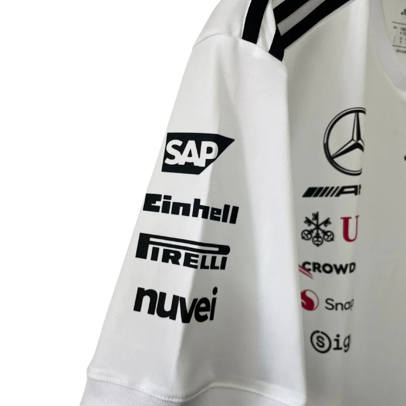 Lançamento Camiseta Driver Branca Mercedes - 2025
