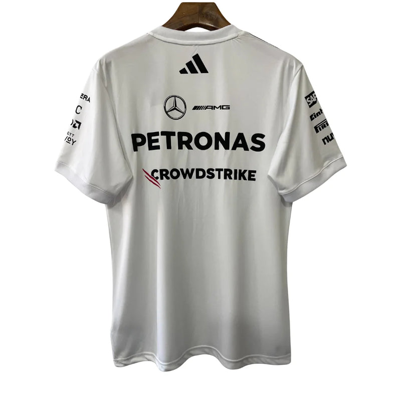 Lançamento Camiseta Driver Branca Mercedes - 2025