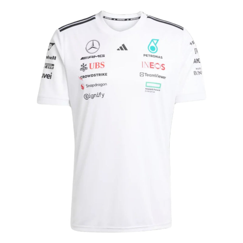Lançamento Camiseta Driver Branca Mercedes - 2025