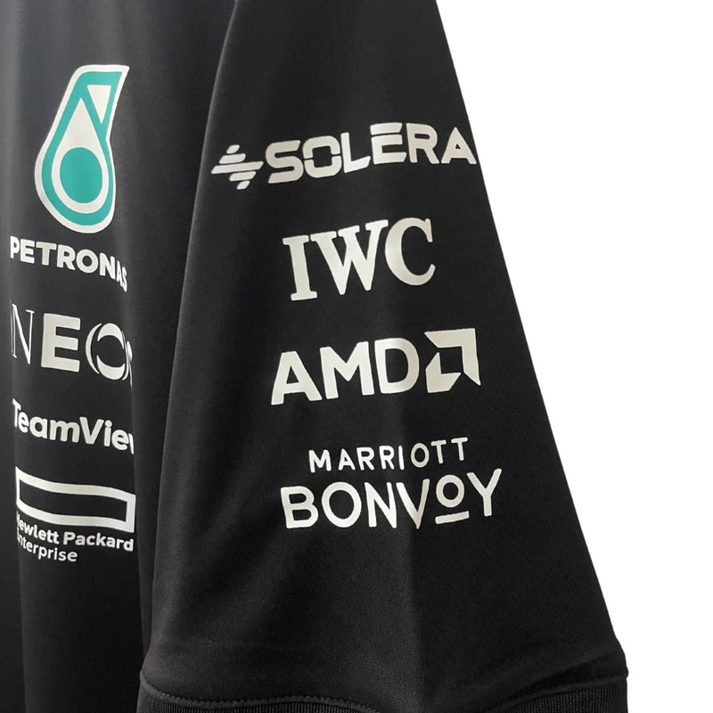 Lançamento Camiseta Driver Preta Mercedes - 2025