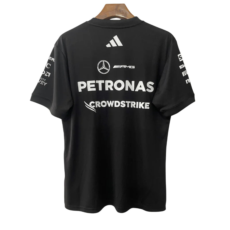 Lançamento Camiseta Driver Preta Mercedes - 2025