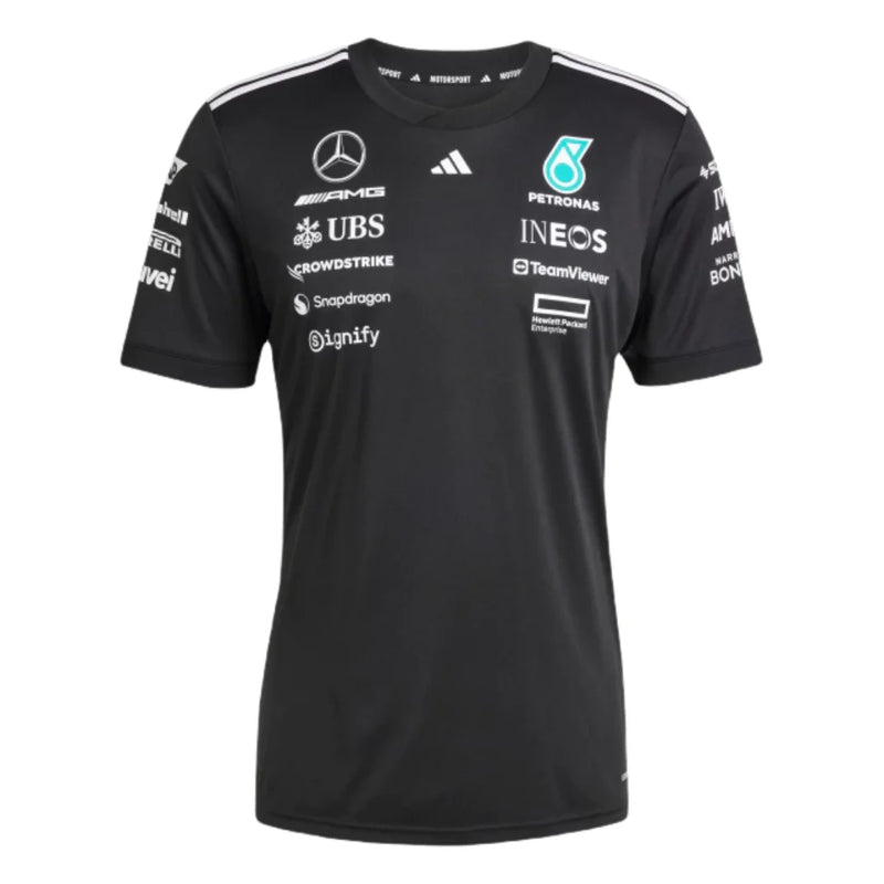 Lançamento Camiseta Driver Preta Mercedes - 2025