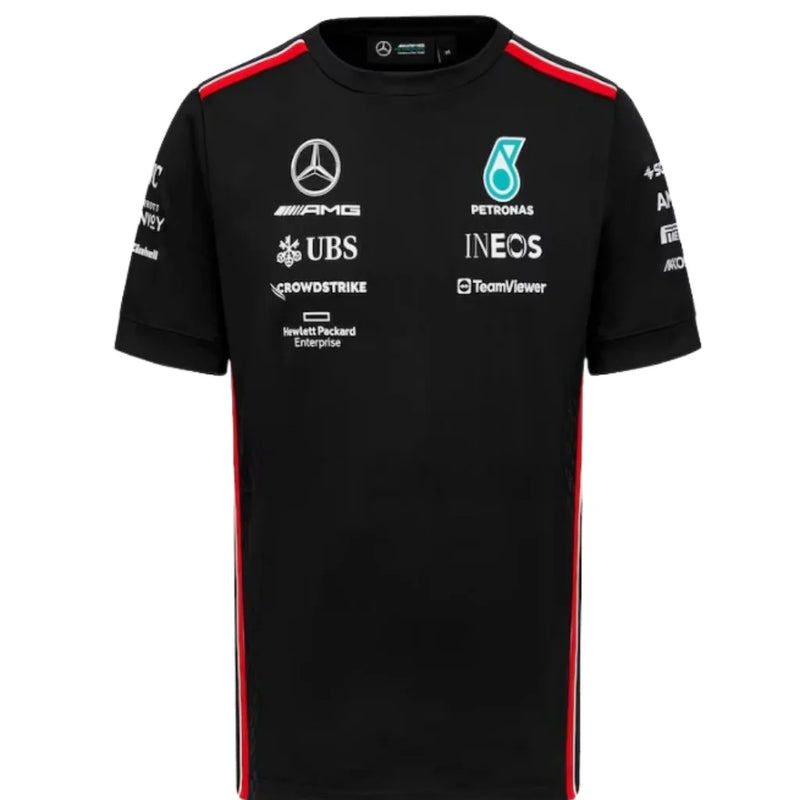 Camiseta Preta Mercedes - 2023