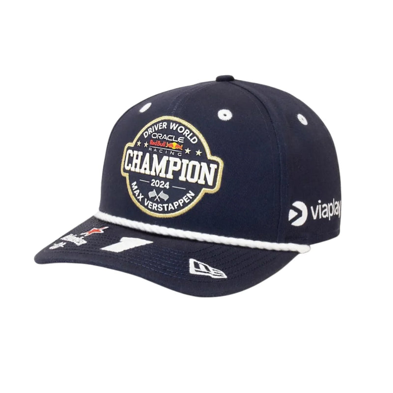 Boné Red Bull Racing Edição Especial Verstappen Champion 2024 - Azul Marinho