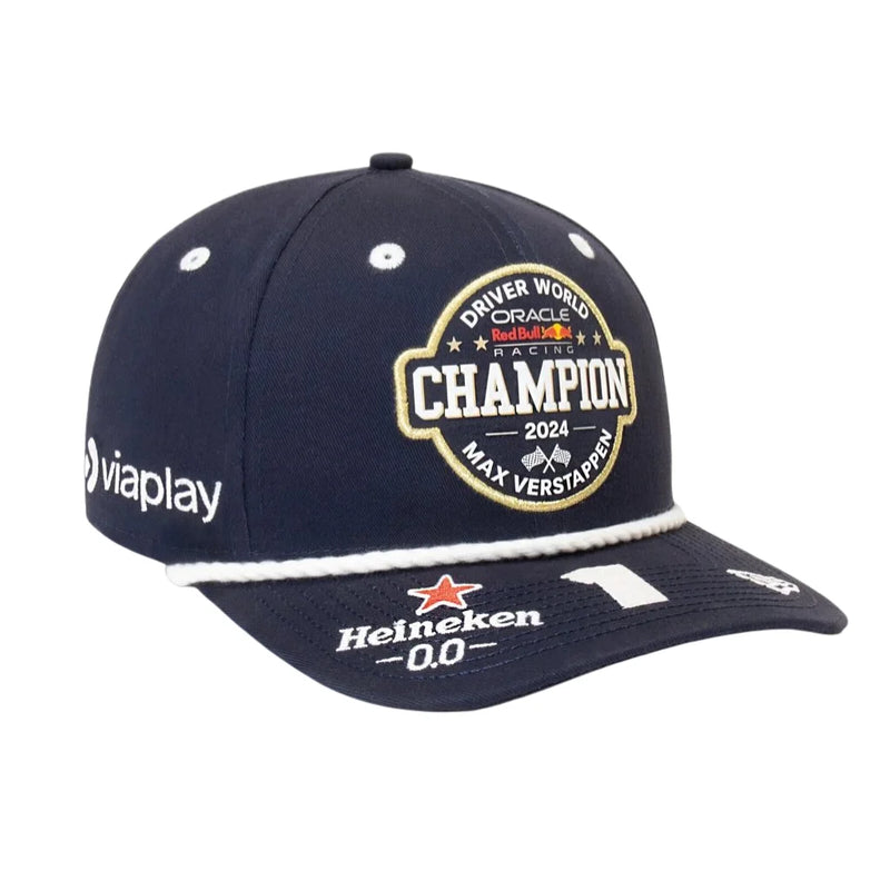 Boné Red Bull Racing Edição Especial Verstappen Champion 2024 - Azul Marinho