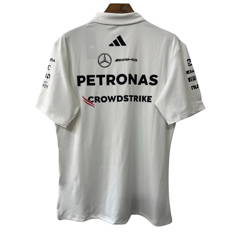 Lançamento Camisa Polo Branca Mercedes - 2025