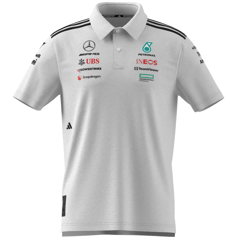 Lançamento Camisa Polo Branca Mercedes - 2025