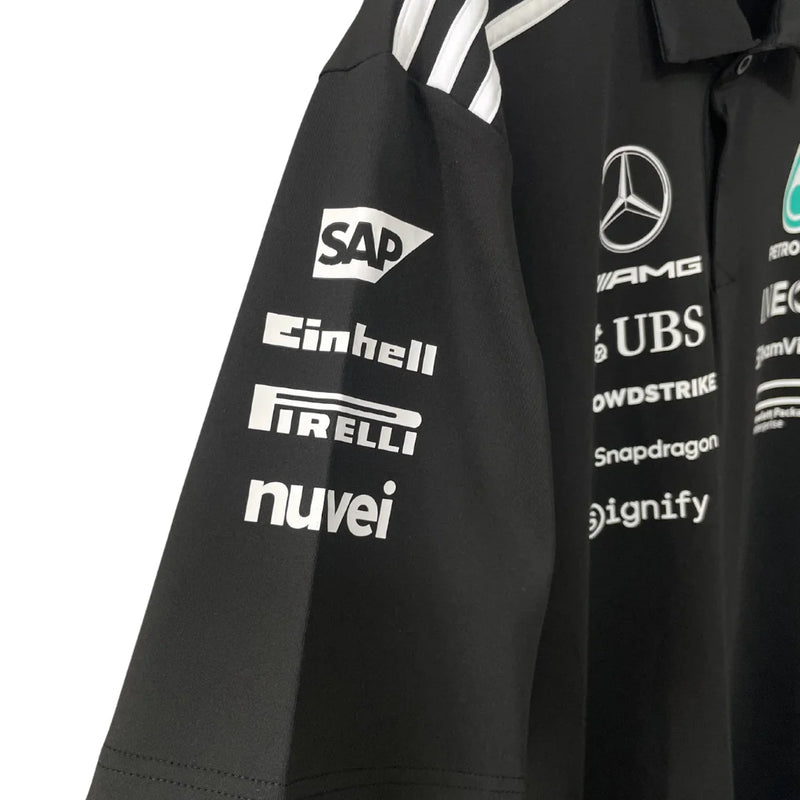 Lançamento Camisa Polo Preta Mercedes - 2025
