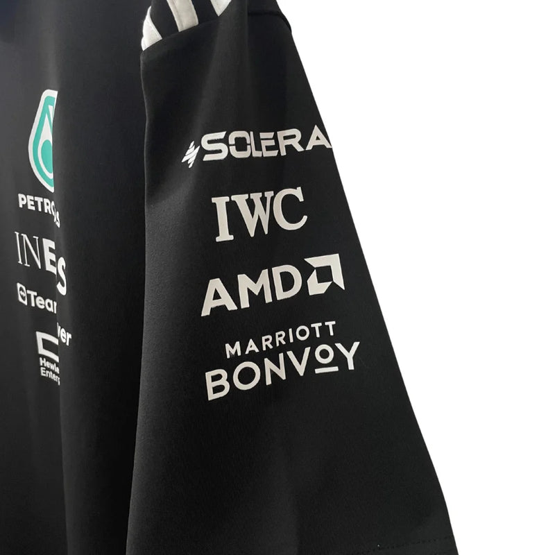Lançamento Camisa Polo Preta Mercedes - 2025