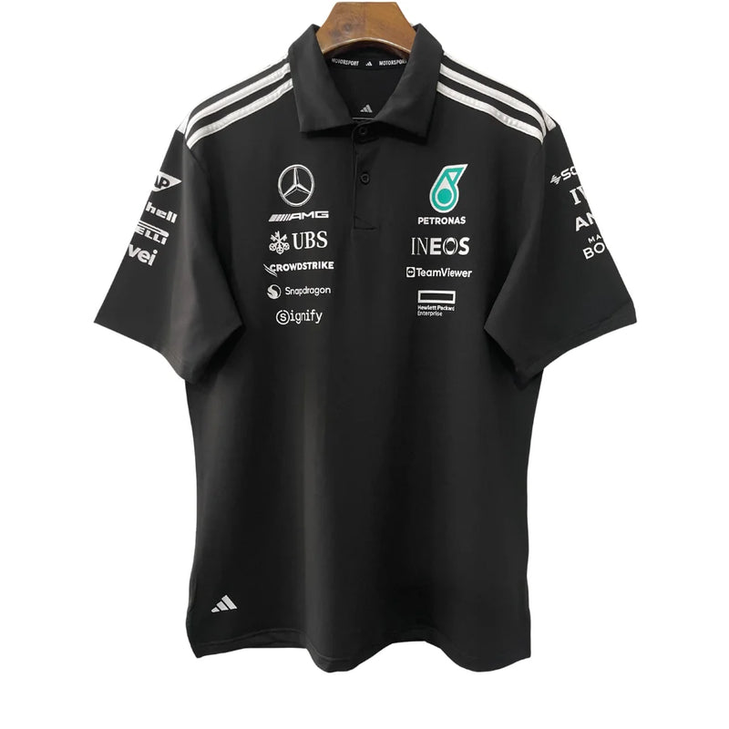 Lançamento Camisa Polo Preta Mercedes - 2025