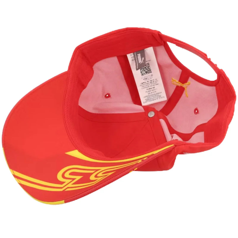 Boné Scuderia Ferrari Sainz Edição Especial Barcelona 2023 - Vermelho
